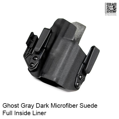ghost gray dark microfiber suede liner