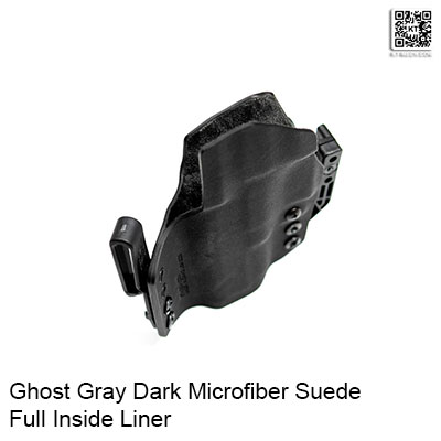 ghost gray dark microfiber suede liner